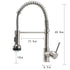 New Single Handle Pull-Down Sprayer LED Kitchen Faucet