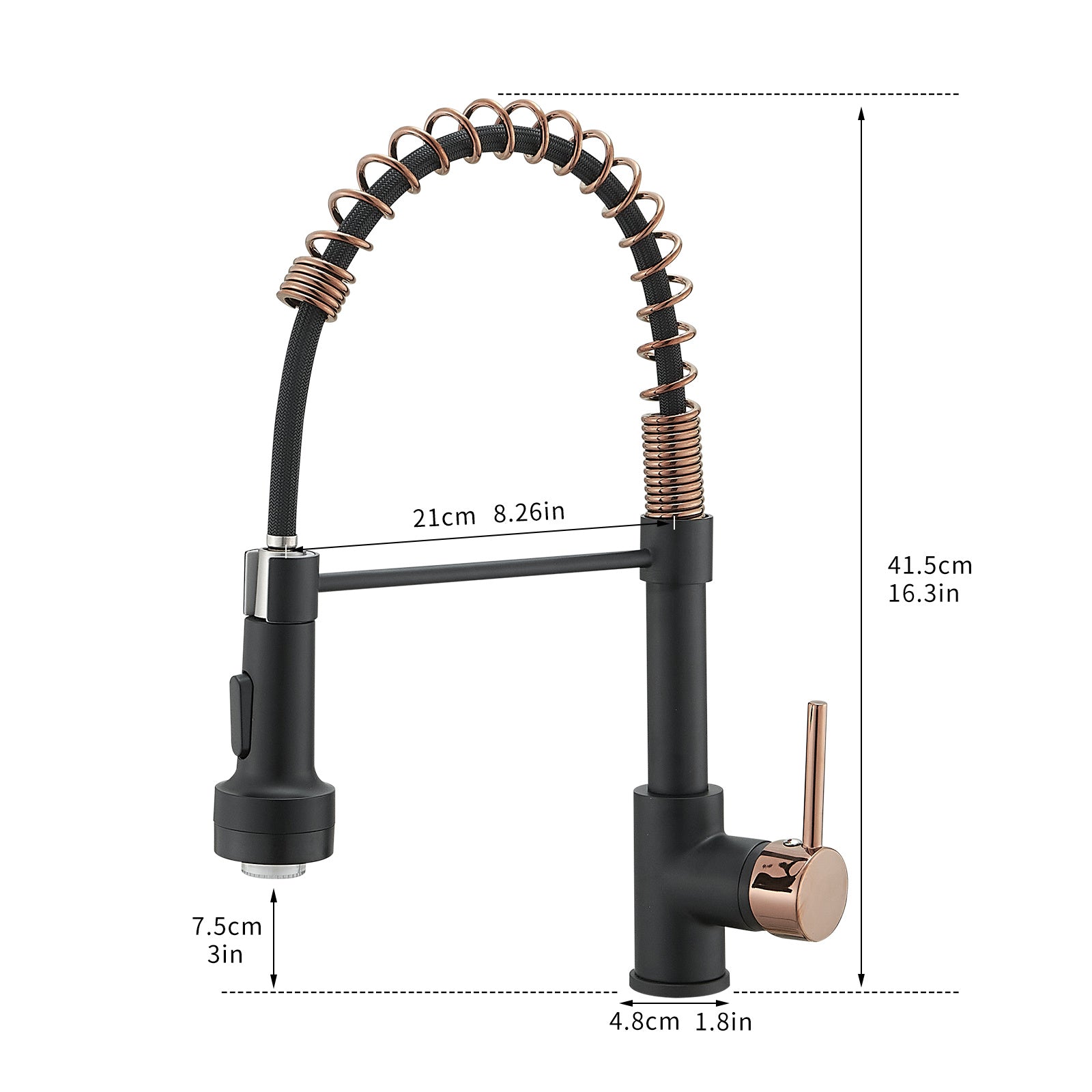 New Single Handle Pull-Down Sprayer LED Kitchen Faucet