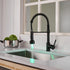 New Single Handle Pull-Down Sprayer LED Kitchen Faucet