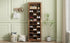 ON-TREND Stylish Design 30 Shoe Cubby Console, Contemporary Shoe Cabinet with Multiple Storage Capacity, Free Standing Tall Cabinet with Versatile Use for Hallway, Bedroom, Rustic Brown