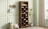 ON-TREND Stylish Design 30 Shoe Cubby Console, Contemporary Shoe Cabinet with Multiple Storage Capacity, Free Standing Tall Cabinet with Versatile Use for Hallway, Bedroom, Rustic Brown