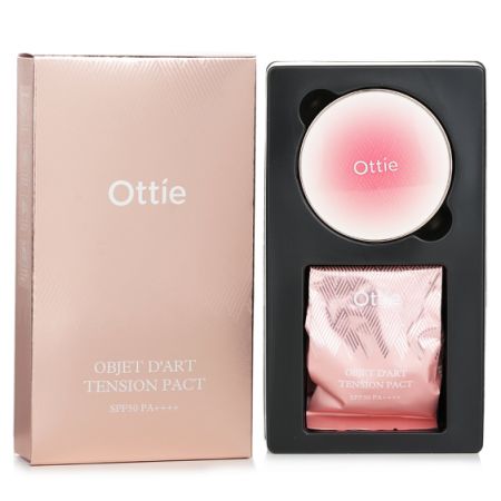 OTTIE - Objet D’art Tension Pact SPF50 PA++++ & Refill  # 23 Natural 710110 2x15g/0.52oz