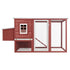 Outdoor Chicken Cage Hen House with 1 Egg Cage Red Wood