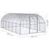 Outdoor Chicken Coop 9.8'x19.7'x6.6' Galvanized Steel