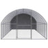 Outdoor Chicken Coop 9.8'x26.2'x6.6' Galvanized Steel