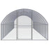 Outdoor Chicken Coop 9.8'x39.4'x6.6' Galvanized Steel