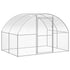 Outdoor Chicken Coop 9.8'x52.5'x6.6' Galvanized Steel
