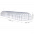 Outdoor Chicken Coop 9.8'x52.5'x6.6' Galvanized Steel