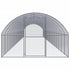 Outdoor Chicken Coop 9.8'x65.6'x6.6' Galvanized Steel