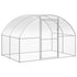 Outdoor Chicken Coop 9.8'x6.6'x6.6' Galvanized Steel