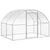 Outdoor Chicken Coop 9.8'x6.6'x6.6' Galvanized Steel