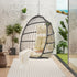 Outdoor Garden Rattan Egg Swing Chair Hanging Chair Wood