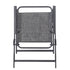 Outdoor Patio Dining Set for 4 People, Metal Patio Furniture Table and Chair Set with Umbrella, Black