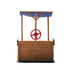 Outsunny Pirate Ship Sandbox with Cover and Rudder, Wooden Sandbox with Storage Bench and Seat, Outdoor Toy for Kids Ages 3-8 Years Old