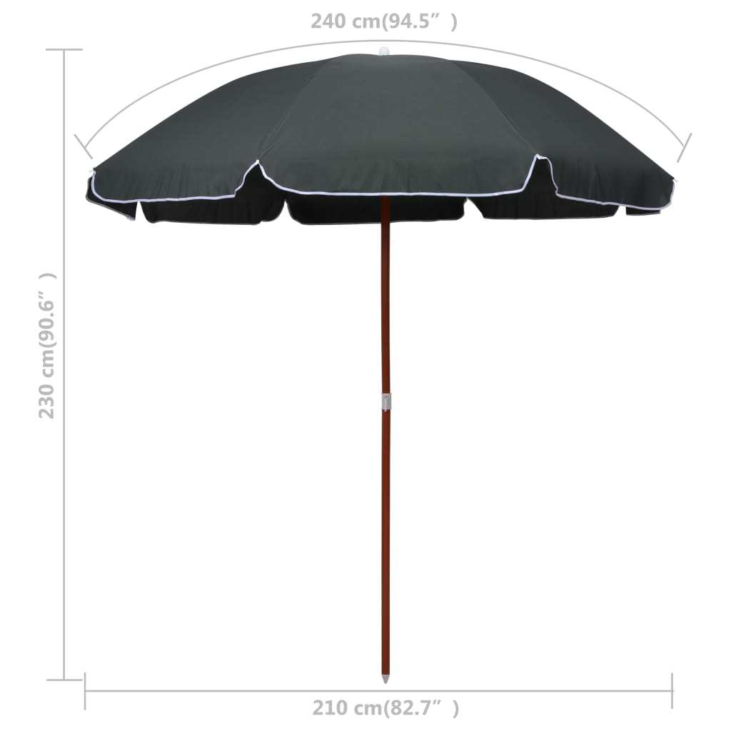 Parasol with Steel Pole 94.5
