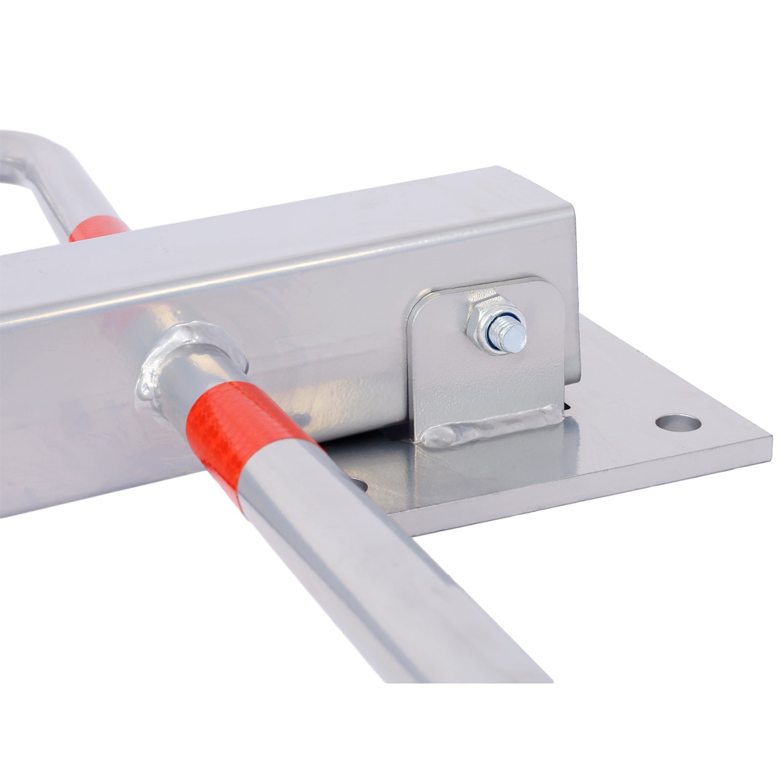 Parking bollard,pole barrier with lock ,car parking protection posts,home garage street decor ,parking barrier gray