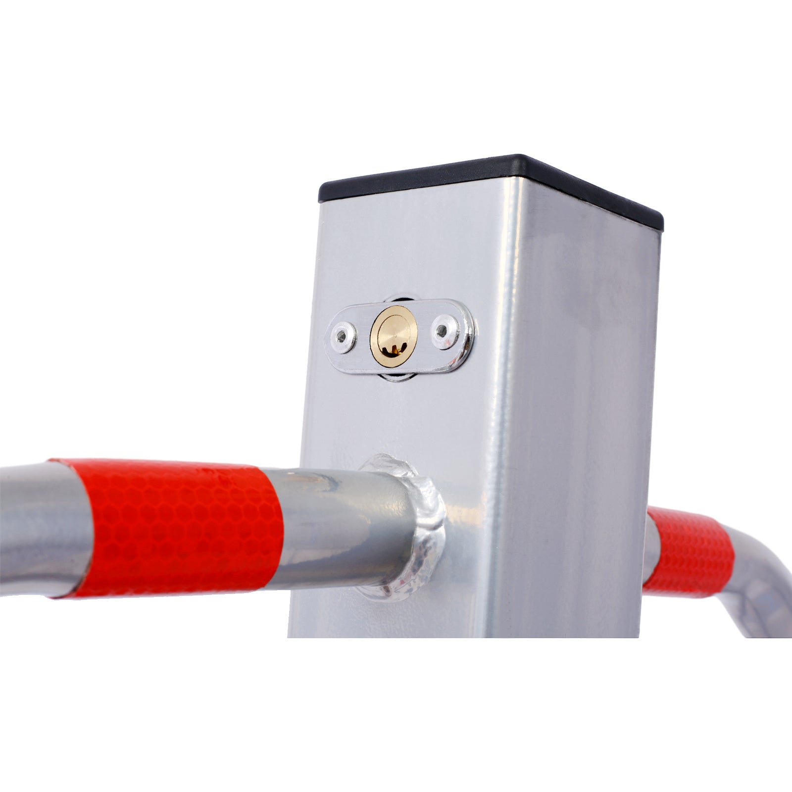 Parking bollard,pole barrier with lock ,car parking protection posts,home garage street decor ,parking barrier gray