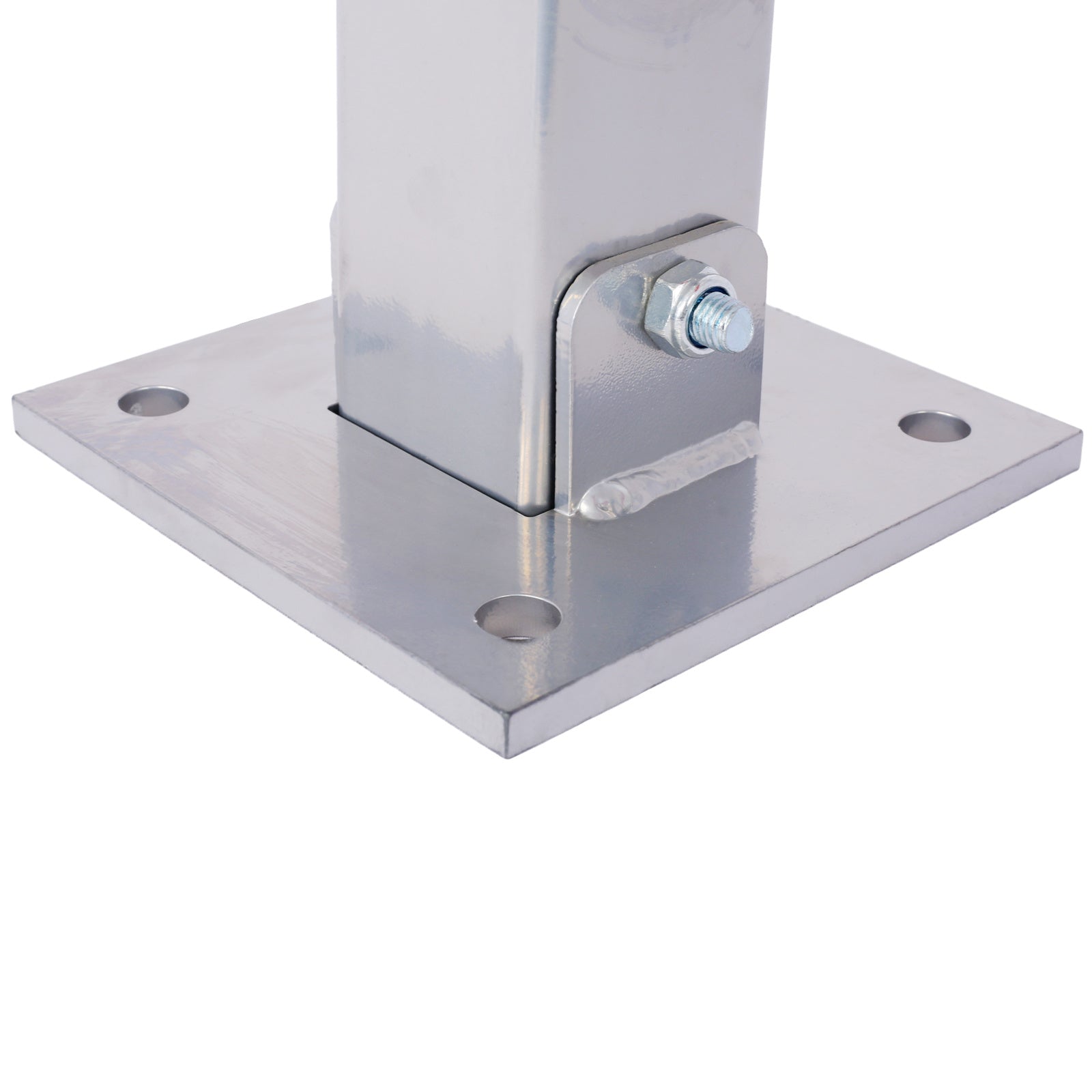 Parking bollard,pole barrier with lock ,car parking protection posts,home garage street decor ,parking barrier gray