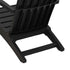 Patio Adirondack Chair Black Polypropylene
