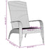 Patio Adirondack Chair Gray Poly Rattan