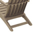 Patio Adirondack Chair Light Brown Polypropylene