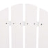 Patio Adirondack Chairs with Tea Table Solid Wood Fir White