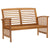 Patio Bench 46.9" Solid Acacia Wood - WoodPoly.com
