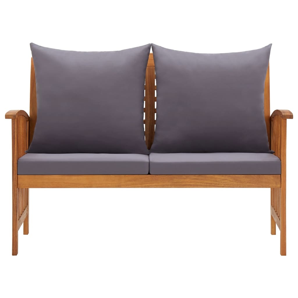 Patio Bench with Cushions 46.9