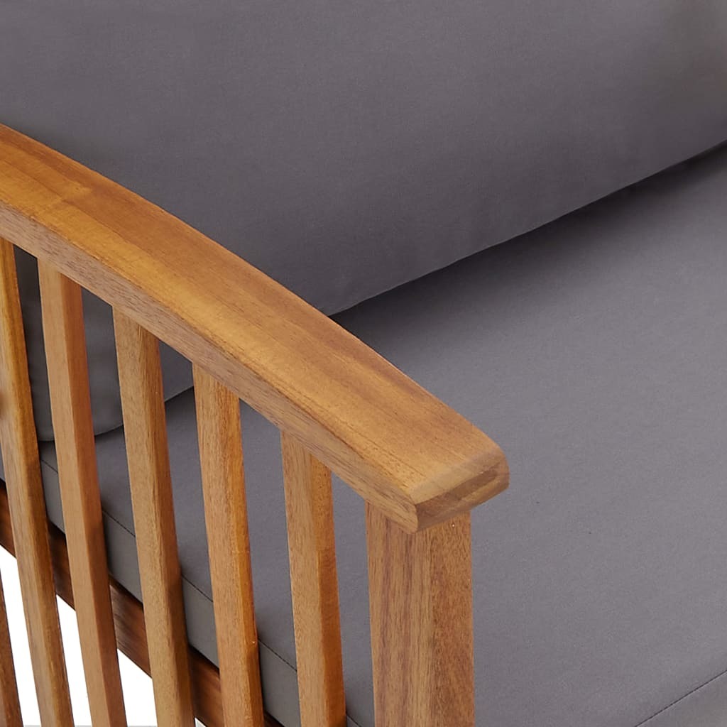 Patio Bench with Cushions 46.9