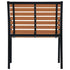 Patio Chairs 2 pcs Steel and WPC Black and Brown - WoodPoly.com
