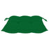 Patio Chairs 4 pcs with Green Cushions Solid Teak Wood - WoodPoly.com