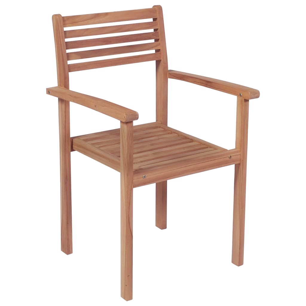Patio Chairs 4 pcs with Green Cushions Solid Teak Wood - WoodPoly.com