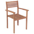 Patio Chairs 4 pcs with Green Cushions Solid Teak Wood - WoodPoly.com
