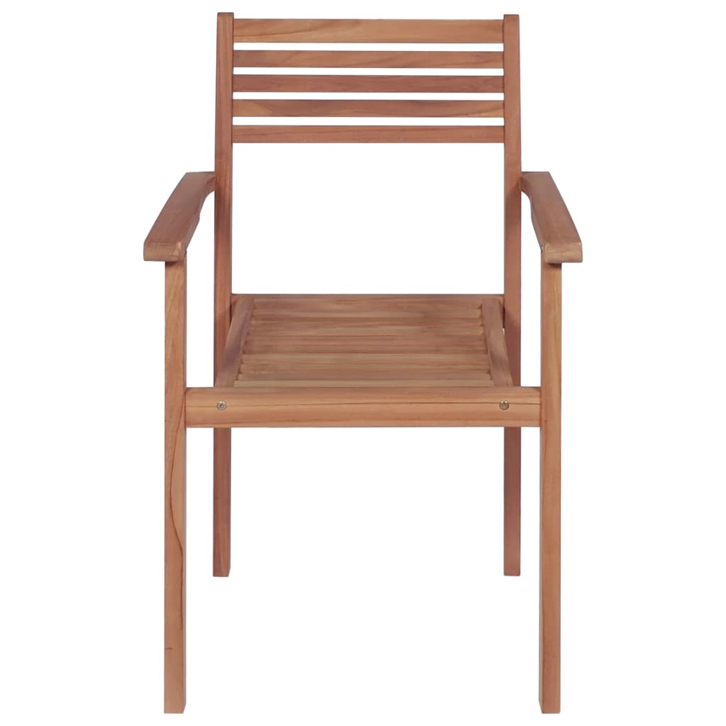 Patio Chairs 4 pcs with Green Cushions Solid Teak Wood - WoodPoly.com