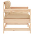 Patio Chairs with Cushions 2 pcs Solid Wood Pine