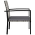 Patio Dining Chairs 4 pcs Poly Rattan Gray - WoodPoly.com