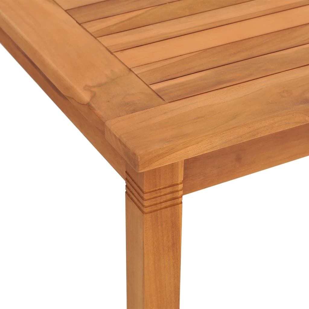 Patio Dining Table 33.5"x33.5"x29.5" Solid Wood Teak