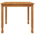 Patio Dining Table 33.5"x33.5"x29.5" Solid Wood Teak