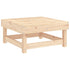 Patio Footstool with Cushion Solid Wood Pine