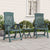 Patio Reclining Chairs 2 pcs Green PP