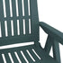 Patio Reclining Chairs 2 pcs Green PP