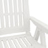 Patio Reclining Chairs 2 pcs White PP