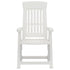 Patio Reclining Chairs 2 pcs White PP