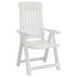 Patio Reclining Chairs 2 pcs White PP