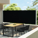 Patio Retractable Side Awning 236.2"x63" Black - WoodPoly.com