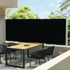 Patio Retractable Side Awning 236.2"x63" Black - WoodPoly.com