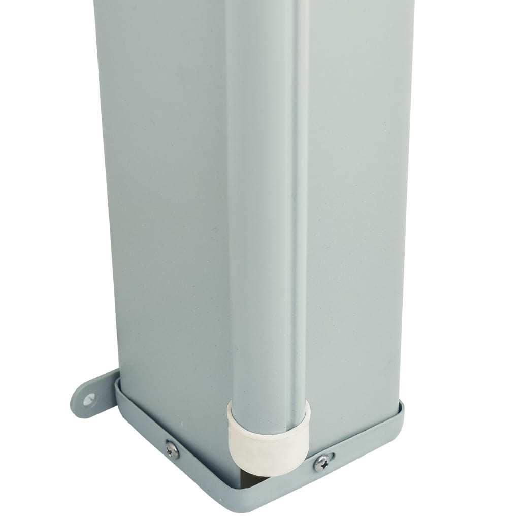 Patio Retractable Side Awning 46.1"x236.2" Brown