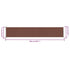 Patio Retractable Side Awning 46.1"x236.2" Brown