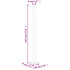 Patio Retractable Side Awning 78.7"x236.2" Gray