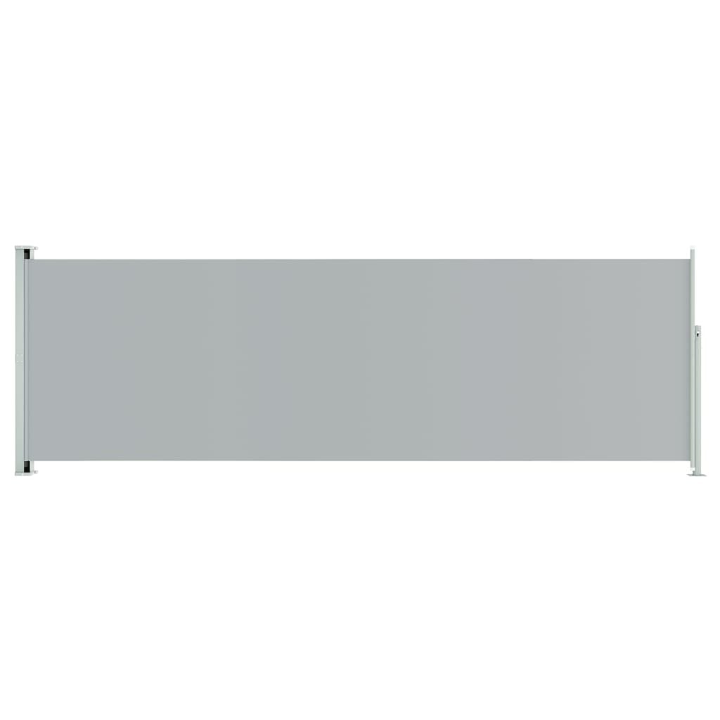 Patio Retractable Side Awning 78.7"x236.2" Gray